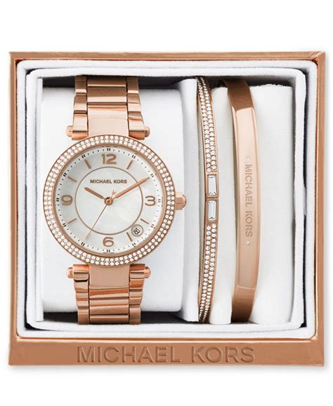 michael kors watch and bangle set